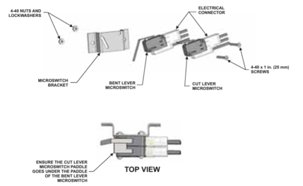 Microswitch, DPDT Part # 60-9197228-000